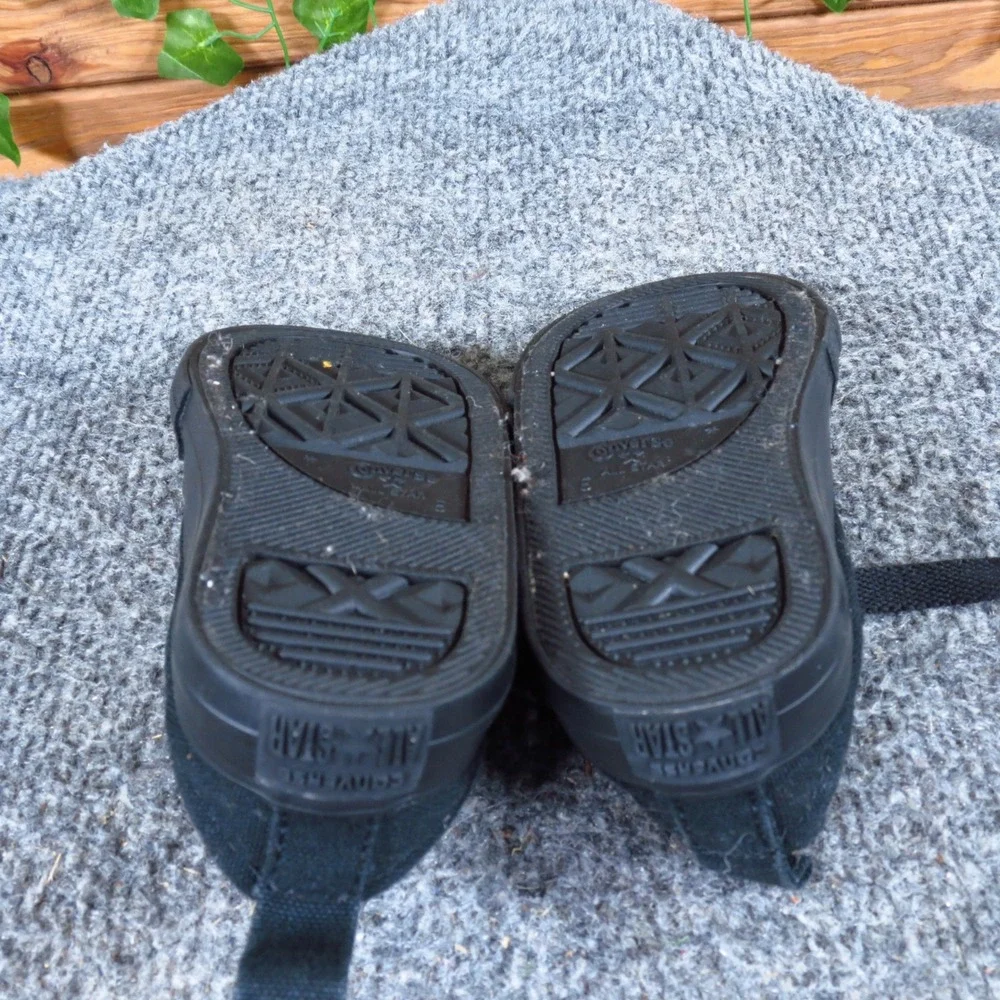 Converse Low Top Toddler Boys Casual‎ Sneakers Size 5C Play Shoes Black Fabric